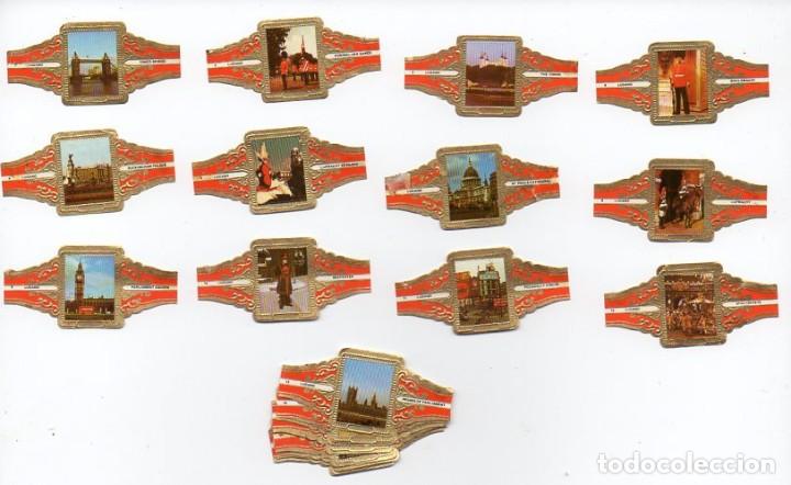 Vitolas de colecci&oacute;n: Vitolas. Serie completa Lugano - Vistas de Londres, 24 vitolas