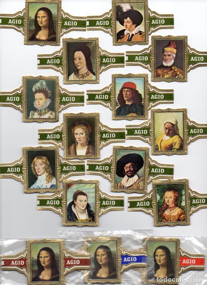 Vitolas de colecci&oacute;n: Vitolas Serie completa Agio, Retratos C&eacute;lebres, Color marr&oacute;n, 12 vitolinas
