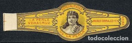 Sammlung von Banderolen: VITOLA LA PERLA - RETRATO DE MUJER