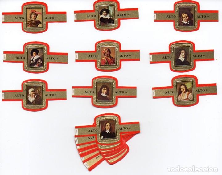 Vitolas de colecci&oacute;n: Vitolas. Serie completa Alto - Retratos de Frans Hals. 24 vitolas