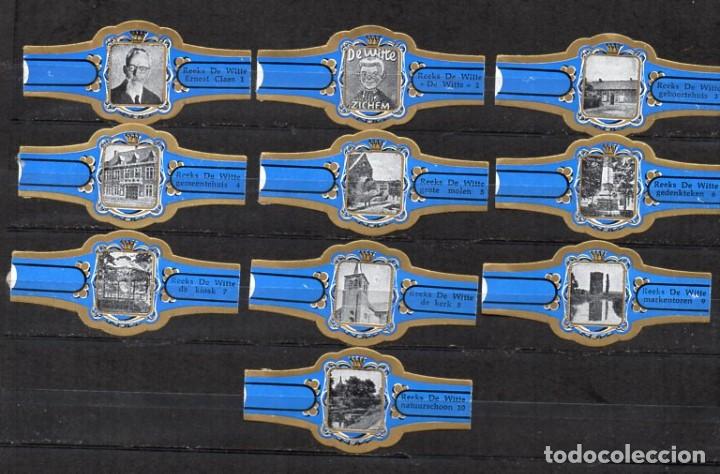 Vitolas de colecci&oacute;n: Serie completa Caraibe - De Witte, S.M. azul. 10 vitolas.