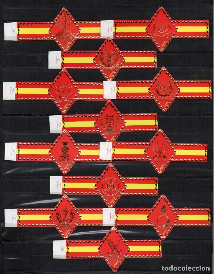 Vitolas de colecci&oacute;n: Vitolas. Serie La Reforma - Escudos Militares Espa&ntilde;oles, S.M. 12 vitolas.