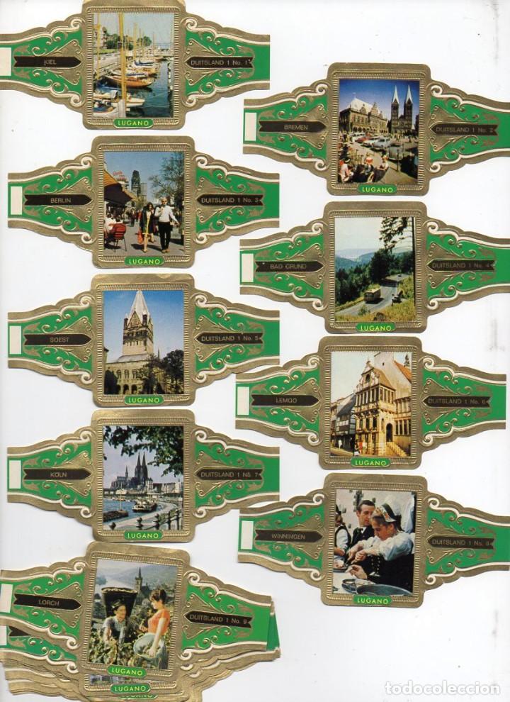 Vitolas de colecci&oacute;n: Vitolas Serie completa Lugano - Alemania, 24 vitolinas.