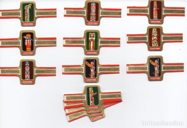 Vitolas de colecci&oacute;n: Vitolas. Serie Cogetama - Totems. 24 vitolas.