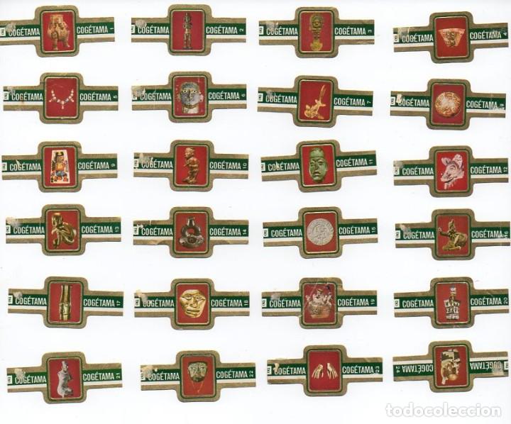 Vitolas de colecci&oacute;n: Vitolas. Serie Cogetama - Arte Precolombino, 24 vitolas