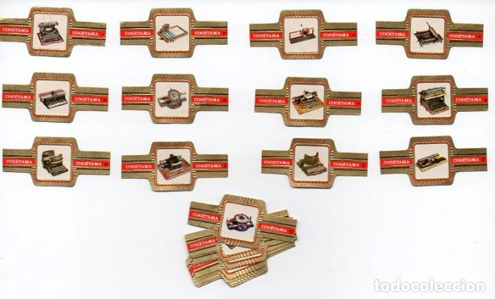 Vitolas de colecci&oacute;n: Vitolas. Serie Cogetama - M&aacute;quinas de escribir, f.p. 24 vitolas.
