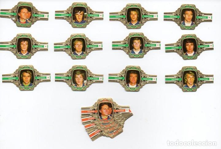 Vitolas de colecci&oacute;n: Vitolas, Serie Don D&iacute;az - Futbolistas Internacionales Belgas, 24 vitolas