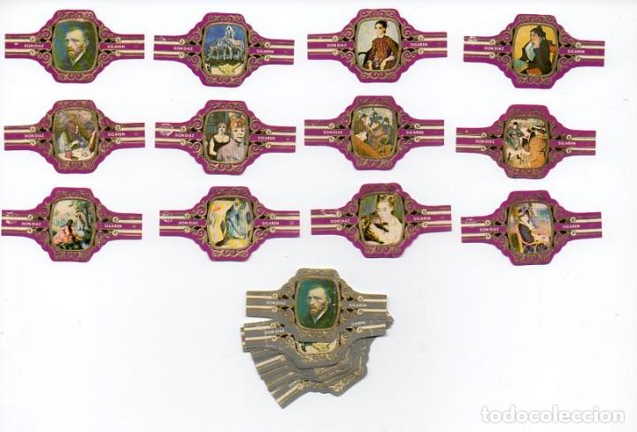 Vitolas de colecci&oacute;n: Vitolas, Serie Don D&iacute;az - Pintores Ilustres, serie B, 24 vitolas