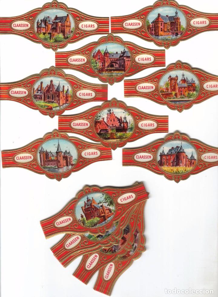 Vitolas de colecci&oacute;n: Vitolas. Serie Completa Claassen - Castillos de Holanda, 25 vitolinas.