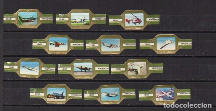 Vitolas de colecci&oacute;n: Vitolas. Serie Henri Wintermans - Aviones Militares, verde, f.p. 12 vitolas