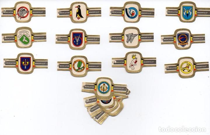 Vitolas de colecci&oacute;n: Vitolas Serie completa Mercator - Insignias Militares Belgas, serie 3, 24 vitolas