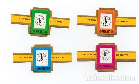 Vitolas de colecci&oacute;n: Vitolas. Serie completa vitolas publicitarias Hofmeester - F.C. Sollekens, f.p. 4 vitolas
