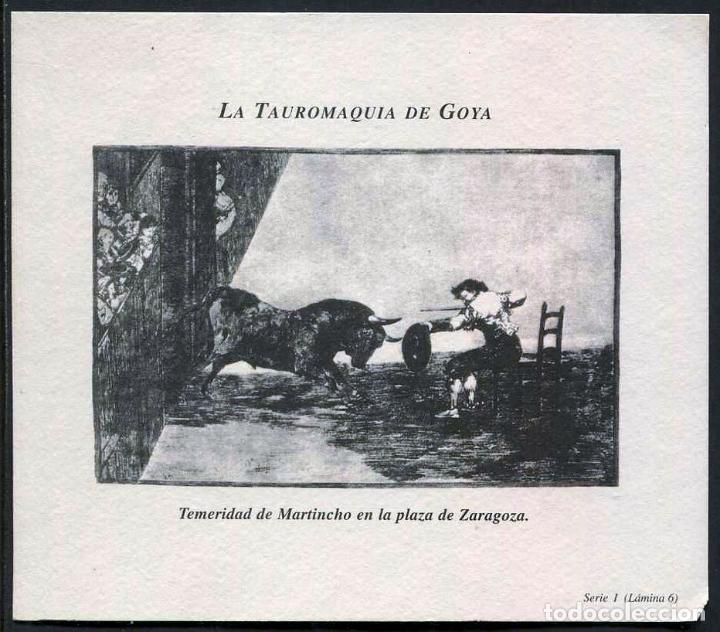 Vitolas de colecci&oacute;n: CIGARCANARIA - REPRODUCCION DE GRABADO DE LA TAUROMAQUIA DE GOYA / SERIE I LAMINA 6