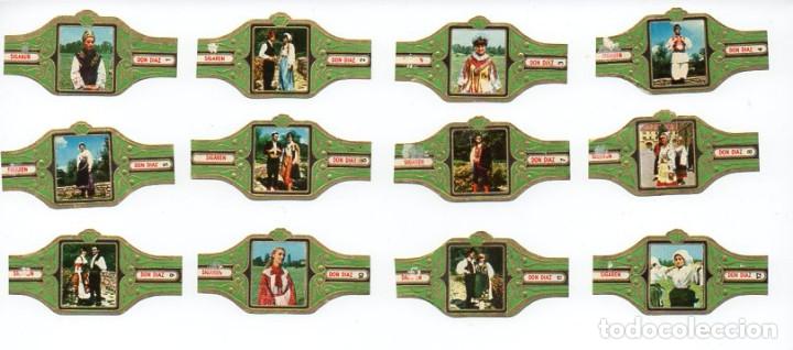 Vitolas de colecci&oacute;n: Vitolas, Serie Don D&iacute;az - Yugoslavia, ala corta, verde, 12 vitolas.