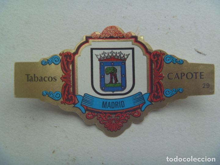 Vitolas de colecci&oacute;n: VITOLA DE PUROS CAPOTE , COLECCION ESCUDOS PROVINCIAS DE ESPA&Ntilde;A : MADRID