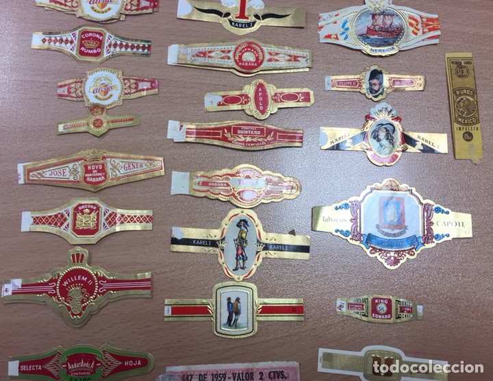 Vitolas de colecci&oacute;n: Lote aprox. 30 vitolas puros habanos, varias marcas