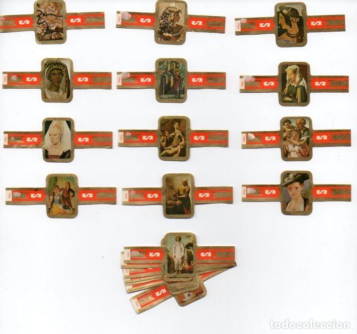 Vitolas de colecci&oacute;n: Vitolas. Serie Stompkop, Evoluci&oacute;n de la Pintura. 24 vitolas.