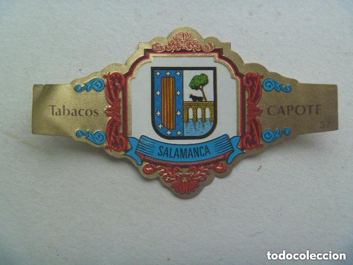 Vitolas de colecci&oacute;n: VITOLA DE PUROS CAPOTE , COLECCION ESCUDOS PROVINCIAS DE ESPA&Ntilde;A : SALAMANCA