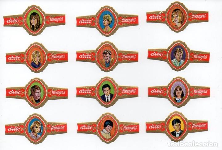 Vitolas de colecci&oacute;n: Vitolas. Serie Arvic - Canci&oacute;n Moderna, 12 vitolas.