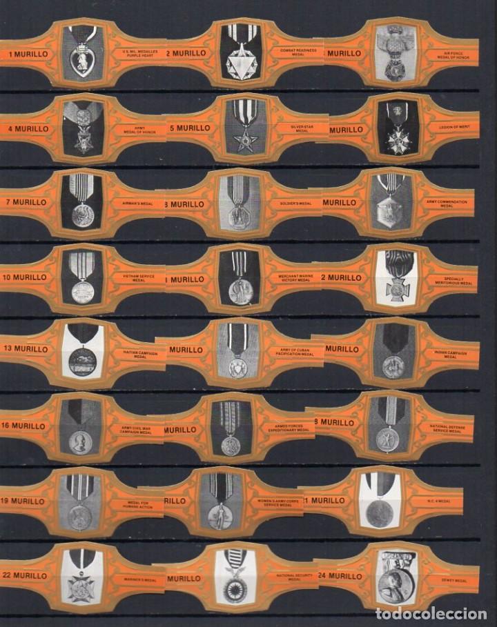 Vitolas de colecci&oacute;n: Vitolas. Serie Murillo - Condecoraciones Militares, 24 vitolas.