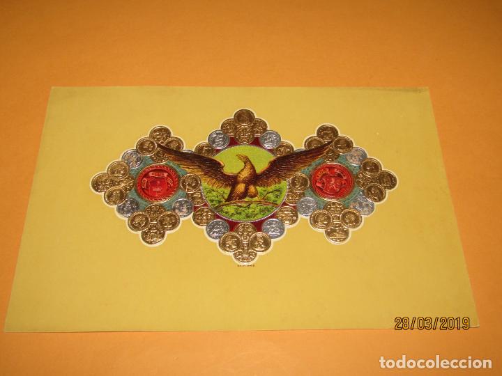 Vitolas de colecci&oacute;n: Habilitaci&oacute;n VISTA EXTERIOR Tabacos Cuba Habana FLOR FINA NON PLUS ULTRA - Litografiada y Dorada