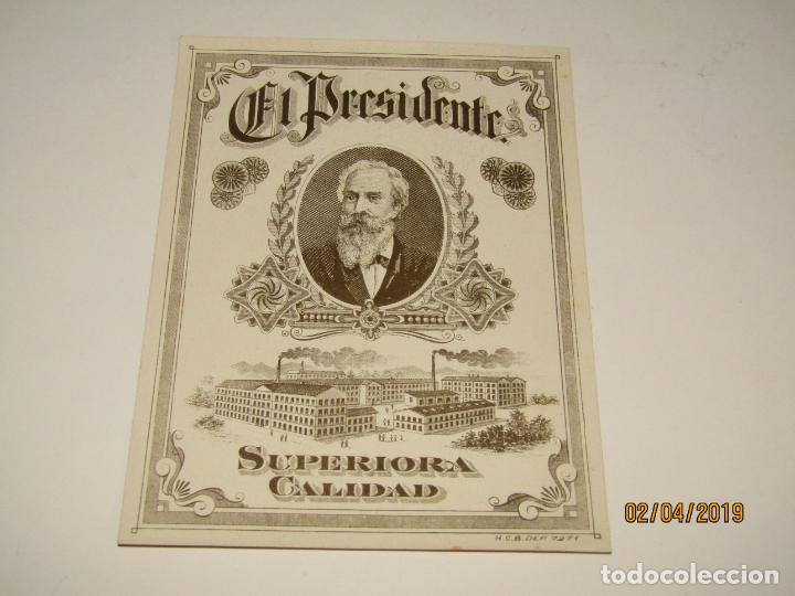Collection cigar bands: Habilitaci&oacute;n Tabacos EL PRESIDENTE Litograf&iacute;a