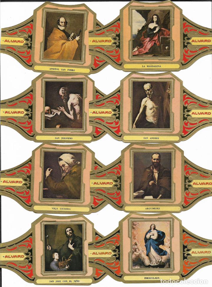 Vitolas de colecci&oacute;n: ALVARO - SERIE I CUADROS DE PINTORES ESPA&Ntilde;OLES (RIBERA) - SERIE COMPLETA 12 VITOLAS GRANDES