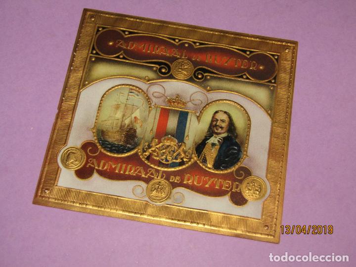 Collection cigar bands: Antigua Habilitaci&oacute;n PAPELETA de Tabacos ADMIRAL de RUYTER - Litograf&iacute;a con Estampaci&oacute;n en Oro