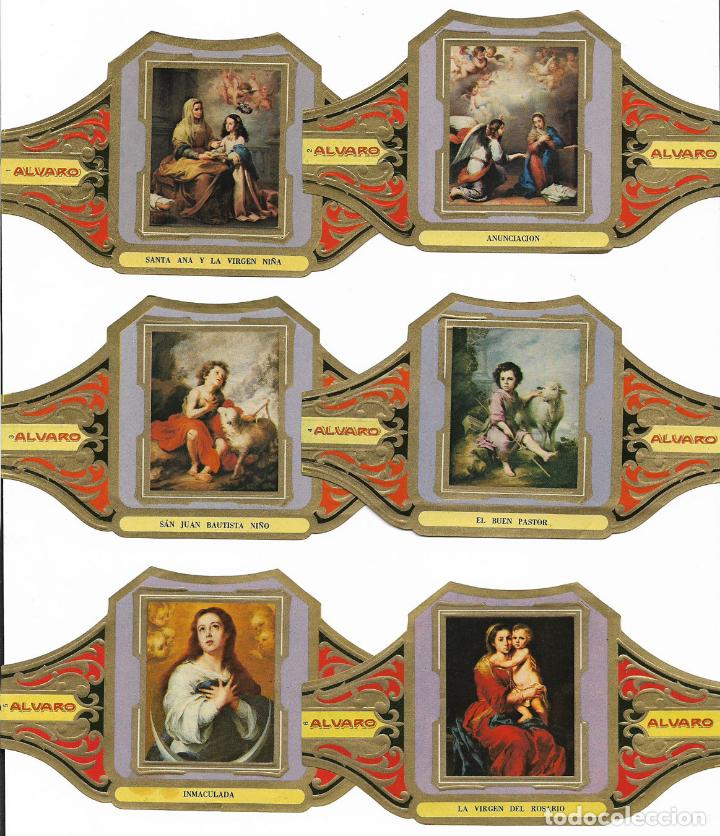 Vitolas de colecci&oacute;n: ALVARO - SERIE CUADROS DE PINTORES ESPA&Ntilde;OLES (MURILLO) - SERIE COMPLETA 12 VITOLAS GRANDES