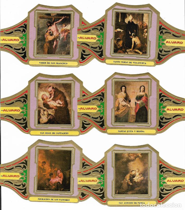 Vitolas de colecci&oacute;n: ALVARO - SERIE CUADROS DE PINTORES ESPA&Ntilde;OLES S III (MURILLO) - SERIE COMPLETA 12 VITOLAS GRANDES