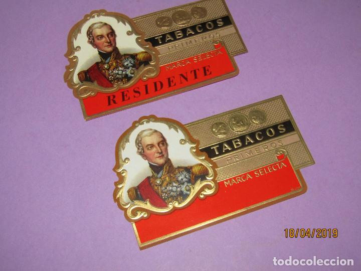 Collection cigar bands: Antigua Litograf&iacute;a Habilitaci&oacute;n PAPELETA F&aacute;brica Tabacos con PRESIDENTE Estampados y Oro