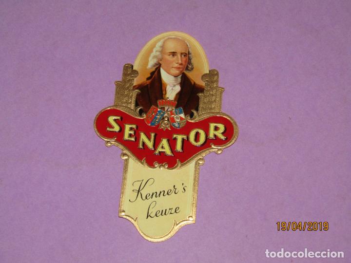 Sammlung von Banderolen: Antigua Habilitaci&oacute;n en Litograf&iacute;a TAPACLAVOS Tabacos con SENATOR Estampaci&oacute;n en Oro