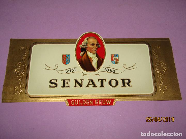 Sammlung von Banderolen: Antigua Habilitaci&oacute;n en Litograf&iacute;a de Tabacos con SENATOR Estampados en Oro