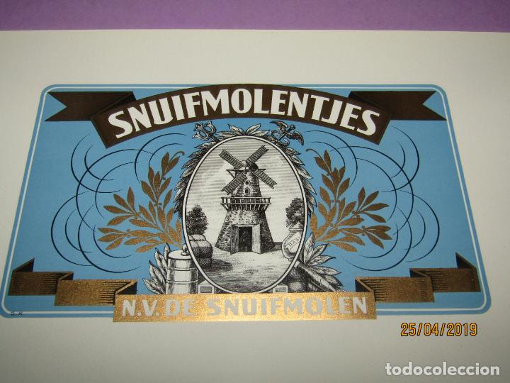Sammlung von Banderolen: Antigua Habilitaci&oacute;n en Litograf&iacute;a de Tabacos con SNUIFMOLENTJES Estampados en Oro