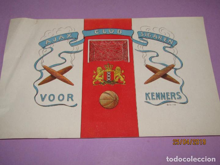 Collection cigar bands: Antigua Habilitaci&oacute;n en Litograf&iacute;a de Tabacos con AJAX CLUB  Estampados en Oro