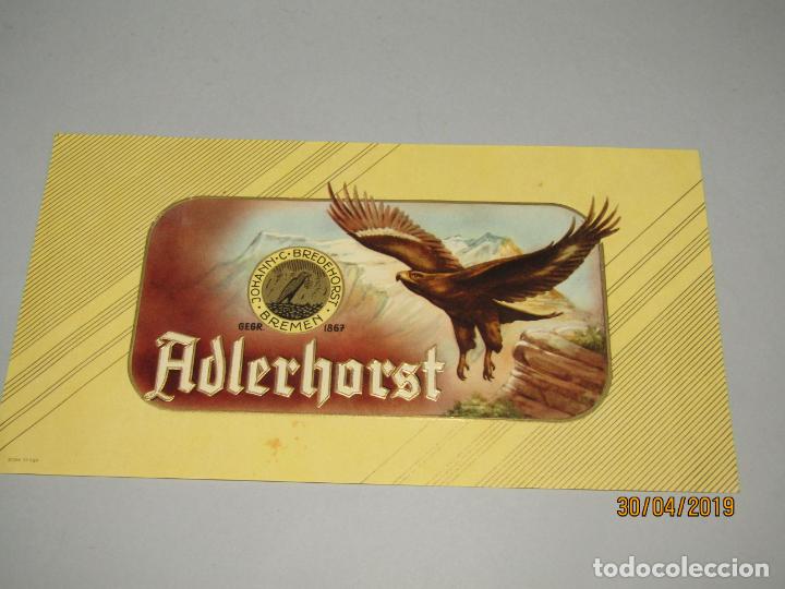Collection cigar bands: Antigua Habilitaci&oacute;n en Litograf&iacute;a de Tabacos con ADLERHORST con Estampados en Oro