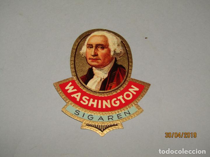 Sammlung von Banderolen: Antigua Habilitaci&oacute;n en Litograf&iacute;a de Tabacos con WASHINGTON Estampados en Oro