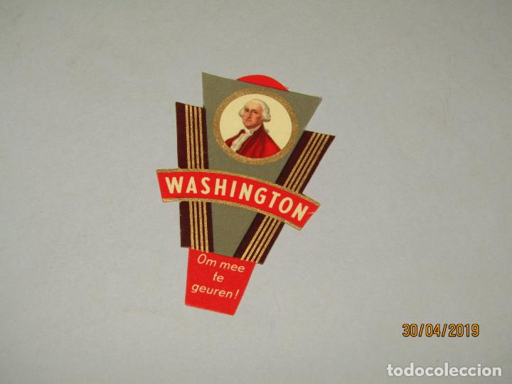Sammlung von Banderolen: Antigua Habilitaci&oacute;n en Litograf&iacute;a de Tabacos con WASHINGTON Estampados en Oro