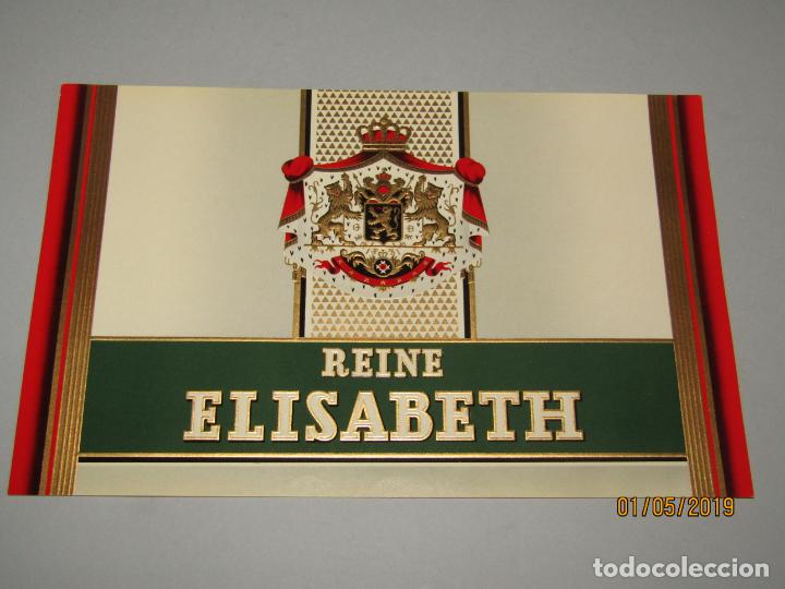 Bagues de cigare de collection: Antigua Habilitaci&oacute;n en Litograf&iacute;a Tabacos con REINE ELISABETH Estampados en Oro
