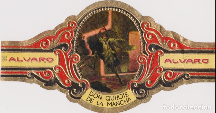 Vitolas de colecci&oacute;n: 12 VITOLAS ALVARO TAMA&Ntilde;O GRANDE - SERIE DON QUIJOTE DE LA MANCHA