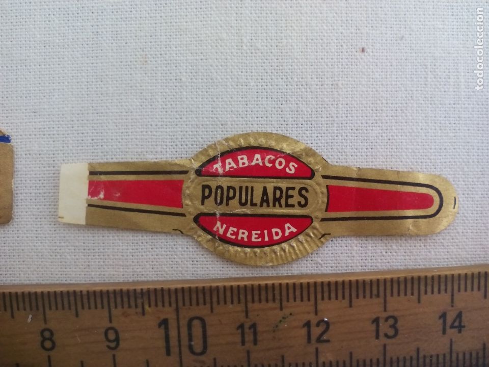 Vitolas de colecci&oacute;n: VITOLA CL&Aacute;SICA. TABACOS POULARES NEREIDA . CIGAR BAND. LABEL