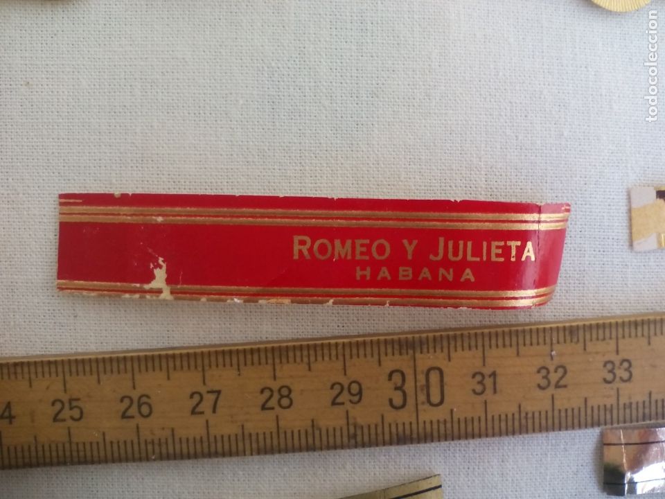 Vitolas de colecci&oacute;n: VITOLA. ROMEO Y JULIETA. HABANA. CIGAR BAND. LABEL