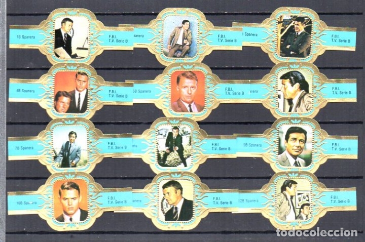 Vitolas de colecci&oacute;n: Vitolas. Serie Spanera - FBI, 10 vitolas.