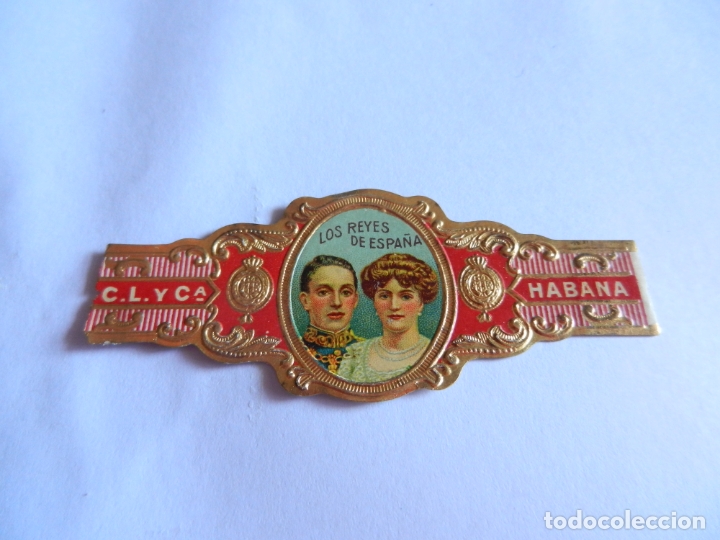 Vitolas de colecci&oacute;n: VITOLA LOS REYES DE ESPA&Ntilde;A - C.L. Y CIA. - HABANA CUBA.