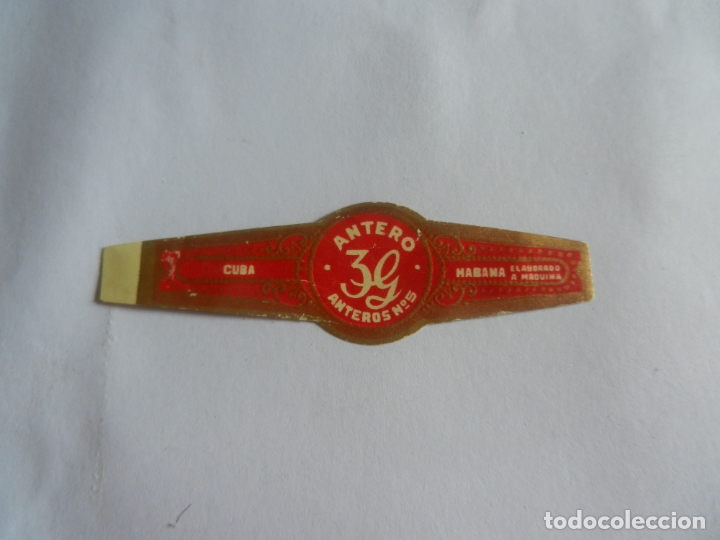 Vitolas de colecci&oacute;n: VITOLA ANTERO - 3G ANTEROS HNOS. - HABANA CUBA - ELABORADOS A M&Aacute;QUINA.