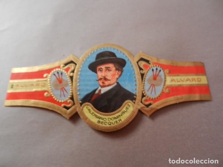 Vitolas de colecci&oacute;n: VITOLA DE PURO ALVARO SERIE PINTORES VALERIANO DOMINGUEZ BECQUER.