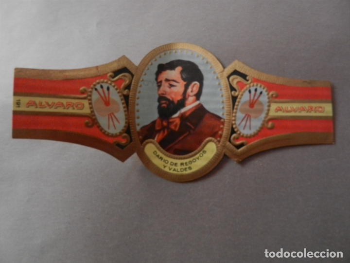 Vitolas de colecci&oacute;n: VITOLA DE PURO ALVARO SERIE PINTORES DARIO DE REGOYOS Y VALDES.