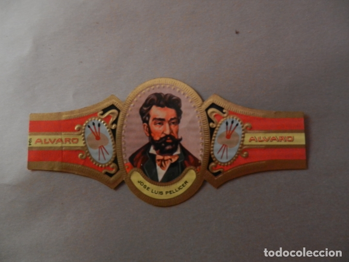 Vitolas de colecci&oacute;n: VITOLA DE PURO ALVARO SERIE PINTORES JOSE LUIS PELLICER.