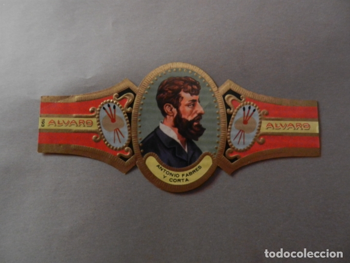Vitolas de colecci&oacute;n: VITOLA DE PURO ALVARO SERIE PINTORES ANTONIO FABRES Y CORTA.