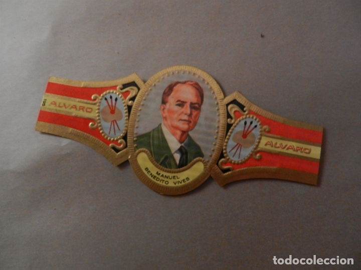 Vitolas de colecci&oacute;n: VITOLA DE PURO ALVARO SERIE PINTORES MANUEL BENEDITO VIVES.